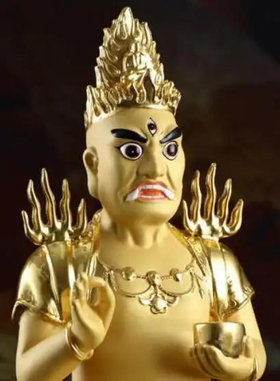 关于面燃大士的由来,有"阿难遇面燃鬼王"的佛经故事,说的是佛陀的重要