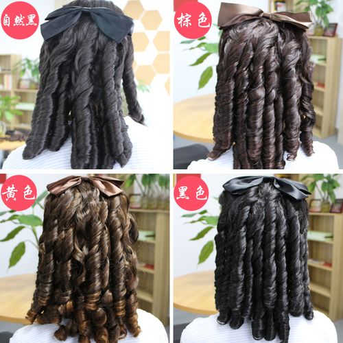 油条卷假发宫廷卷假发佩戴简单 美观大方 外出游玩佩戴假发