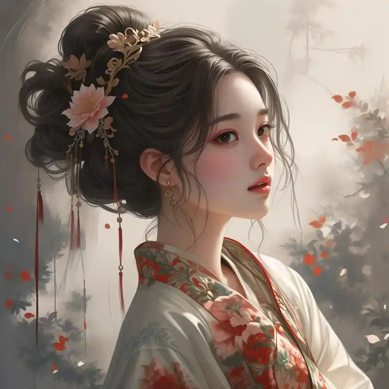 超级稀有的古风女生头像93 给大家整理了一组古风女生头像,氛围感