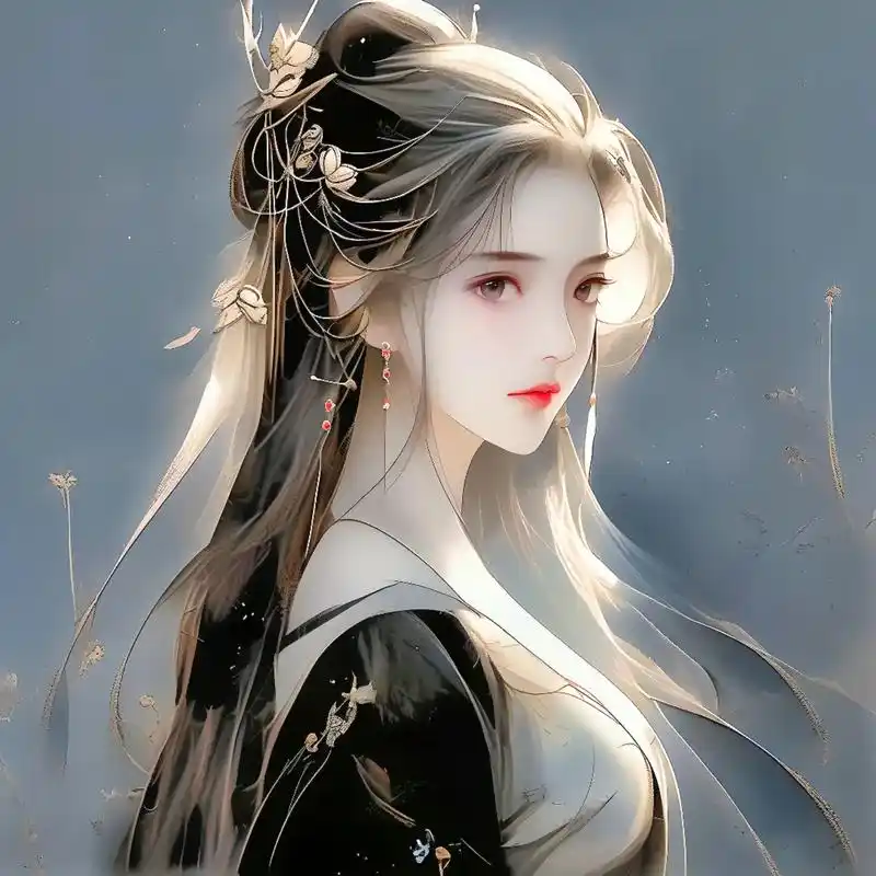 古风白发美女,好美好飒.#古风头像 #古风 #优质头像 #美 - 抖音