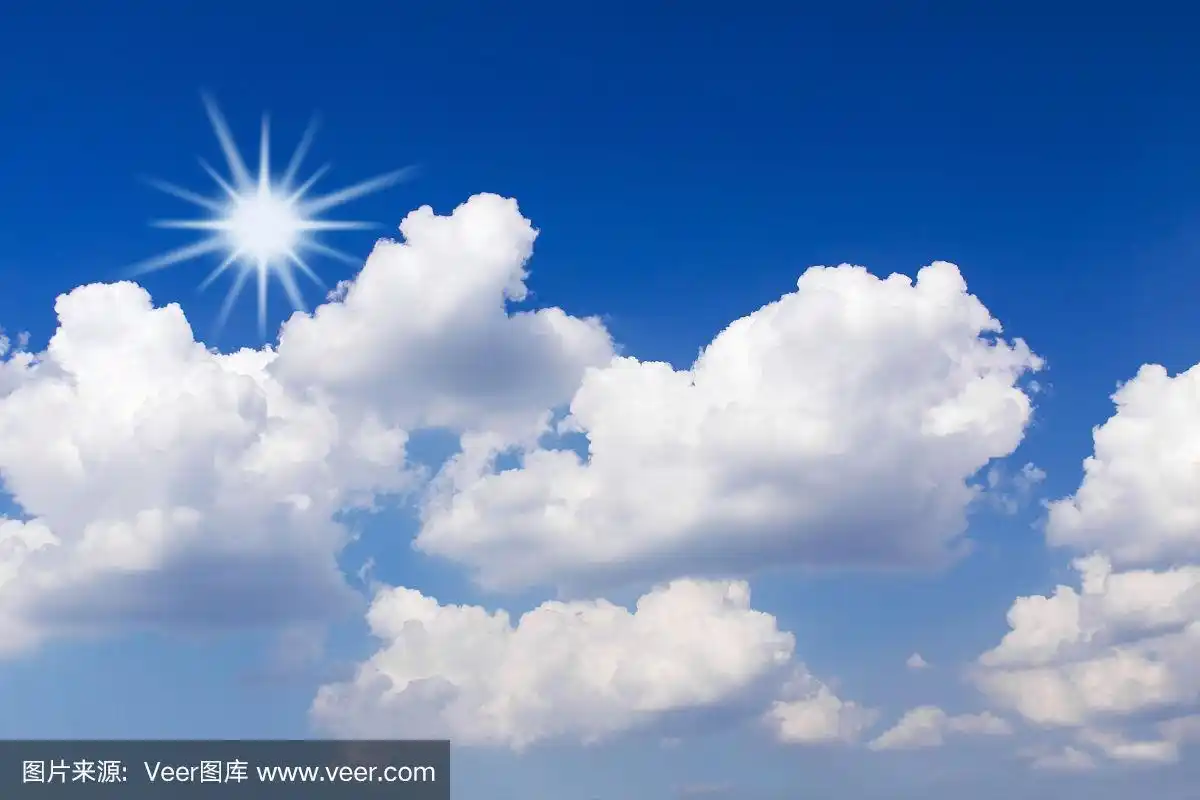 蓝天白云和太阳