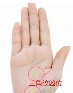 手相三角纹有凶有吉,若出现生命线上,必有生死关