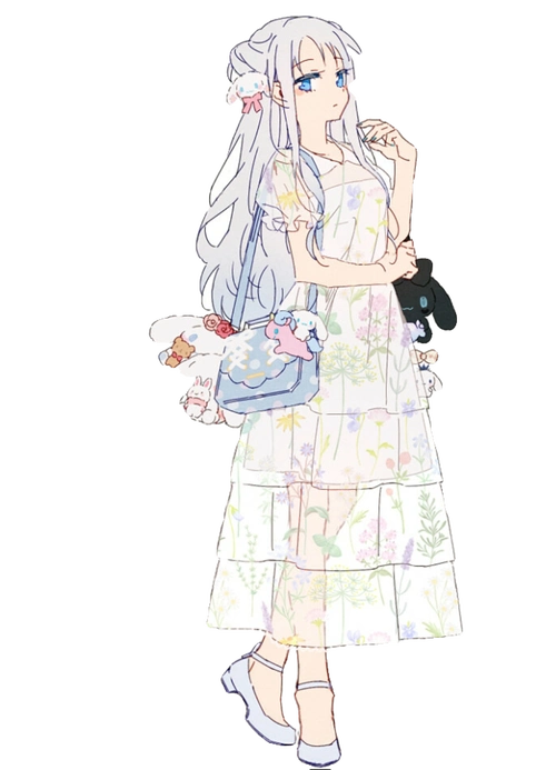 可爱少女手帐免扣素材人物78