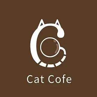 猫咪咖啡logo设计
