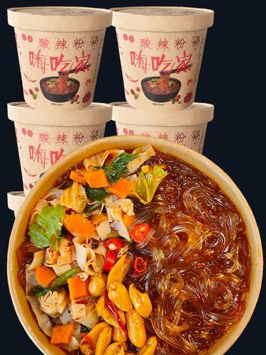 正宗嗨吃家酸辣粉桶装清真重庆海吃家粗粉条红薯粉速食