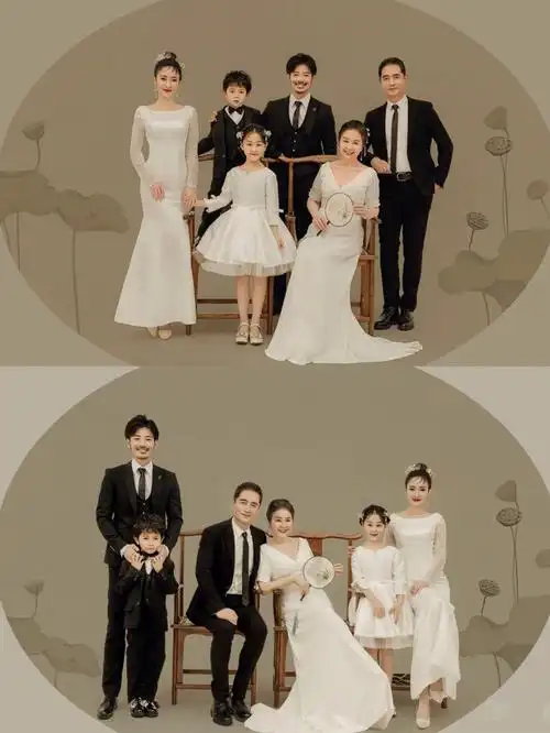 杭州全家福强推60火遍社交圈工笔画婚纱照