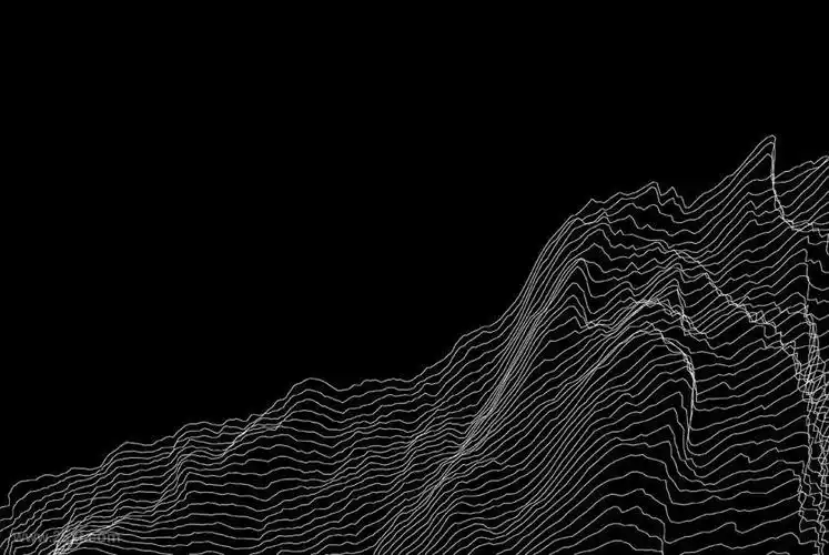 总共有25个不同造型的抽象线条纹理图案,图案使用软件生成,具有非规则