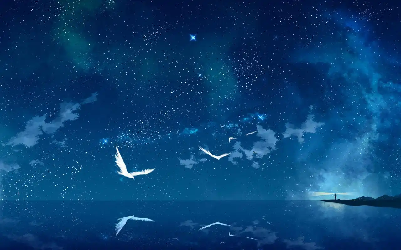 梦幻动漫场景高清二次元桌面壁纸高清大图预览1920x1200_卡通动漫下载