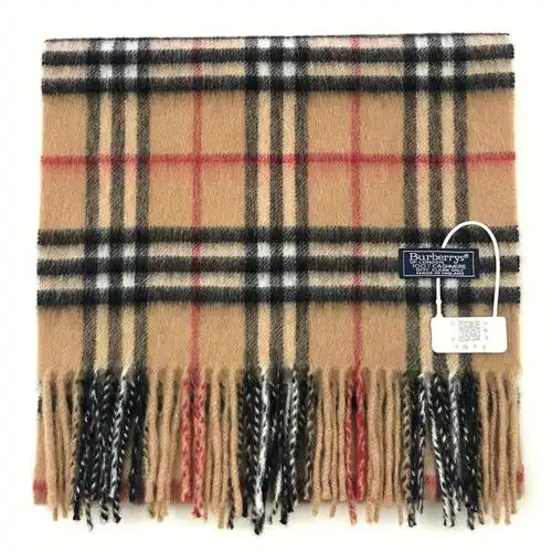 日本中古蓝标burberrys巴宝莉经典羊绒围巾