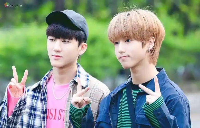 左徐彰彬93 右韩知城9715两颊鼓鼓的 眼睛圆溜溜类松鼠长相的