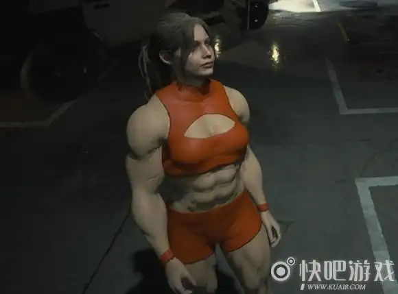 生化危机2重制版克莱尔mod变身肌肉女好强悍