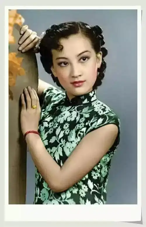 老上海影星名媛彩色照片 据说这是范冰冰奶奶