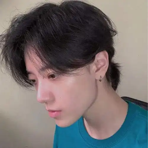 男短发网红鲻鱼头韩版帅气中性狼尾头发型蓬松自然学生全头套优惠券