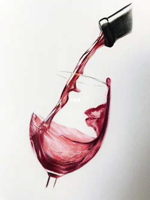 这么高级的彩铅红酒杯没人点赞崩溃