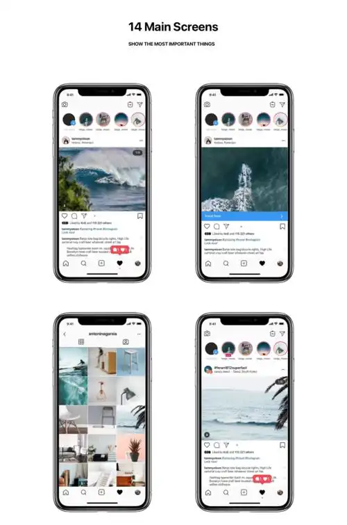 免费下载instagram2020全套ui界面源文件