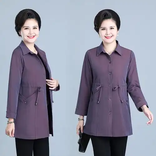 中老年春秋外套女大码上衣40岁中年妈妈秋装洋气中老年女装
