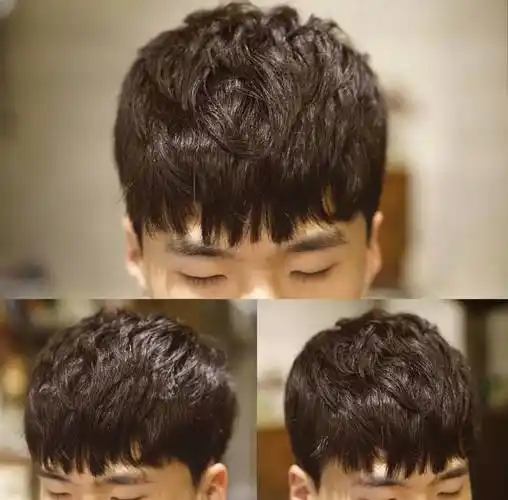 男士发根定位烫效果图,烫发图片,发型图片