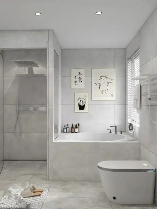 我的灰色高级感卫生间姐妹们快来看78