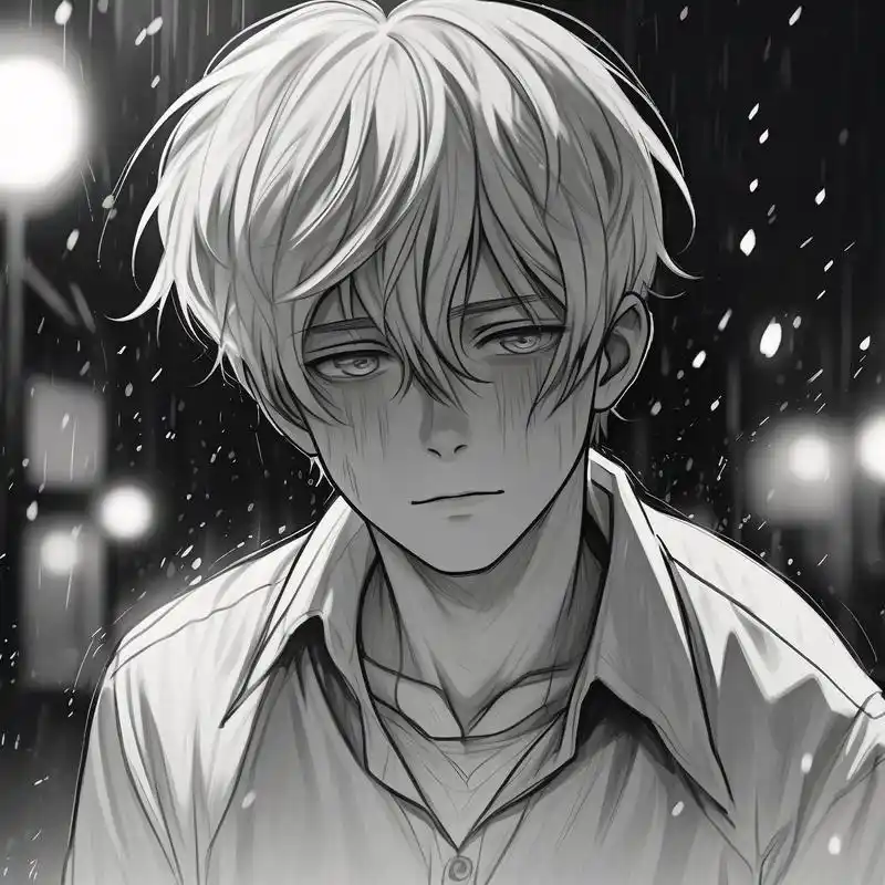 伤感绝望心碎男生头像💔 有一种悲伤,是眉宇间散发的孤独,是心碎的