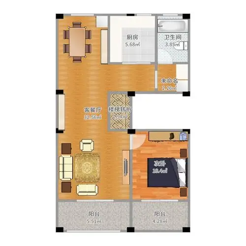 户型设计,自建出租房,3套不计楼梯合共60 平,分成3套,酬!