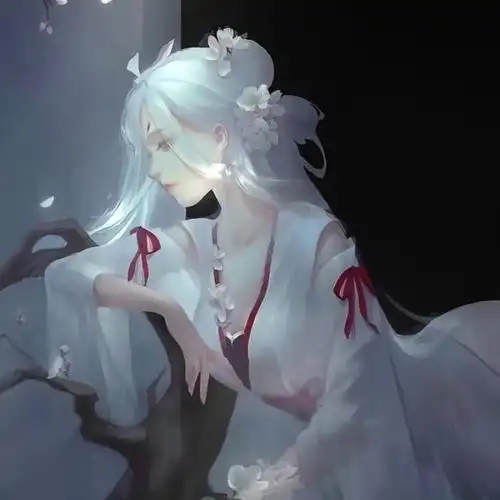 唯美古风丧系女生头像