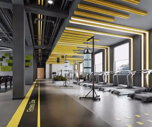 成都健身房吊顶装潢装修效果图片