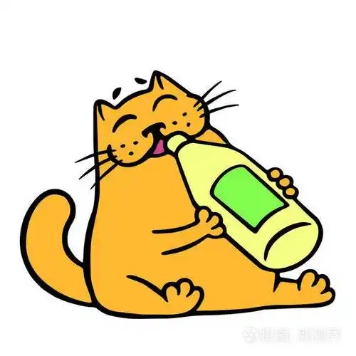 可爱的橙色猫喝柠檬水孤立的矢量图