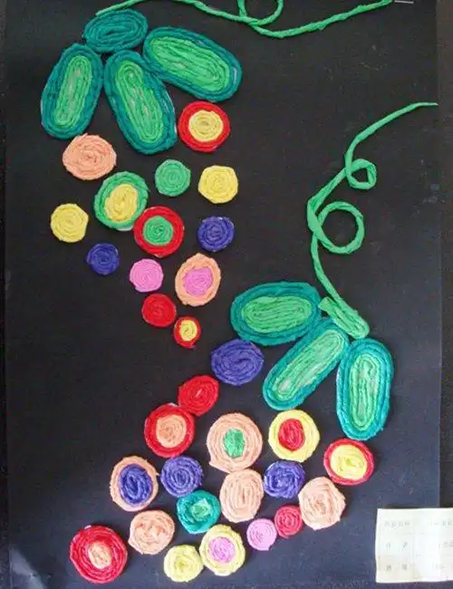 皱纹纸粘贴画手工作品2