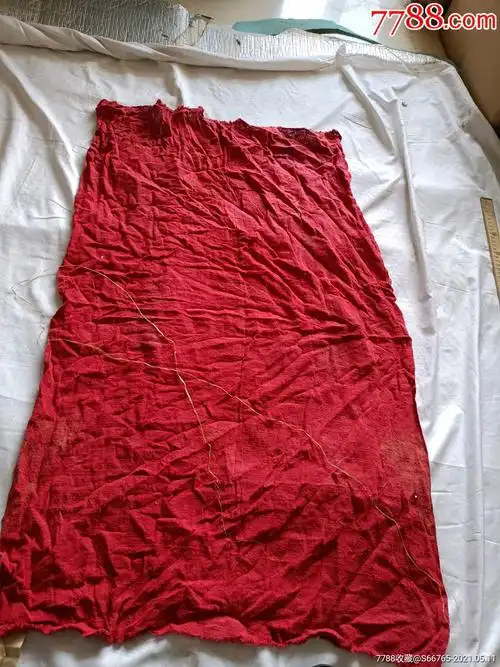 怀旧老民国老红粗布
