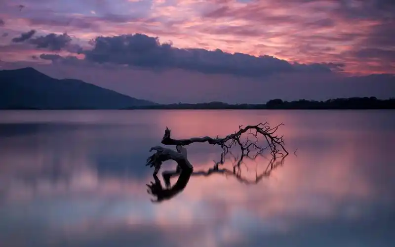 科湖反射日落高清壁纸,高清图片,壁纸,自然风景-桌面城市