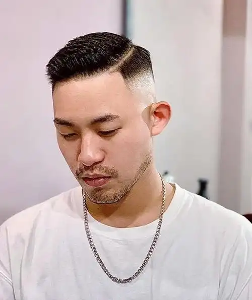 比传统大背头帅多了,剪完清爽不油腻|脸型|短发|圆脸_网易订阅