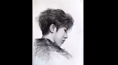 明星素描-蔡徐坤 李老师