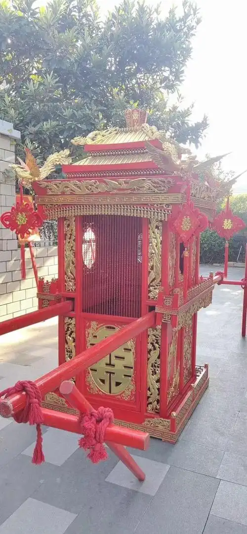 骑白马,抬花轿,杭州萧山一对新人中式婚礼出圈