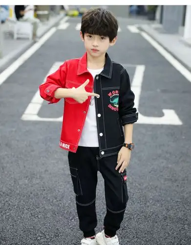 2020新款男童秋装套装十8中大童男装13男孩帅气运动三件套12-15岁