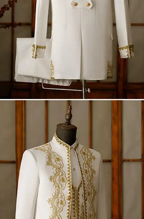 欧洲中世纪服装男复古贵族礼服王子国王戏服欧式舞台演出服 黑色 外套