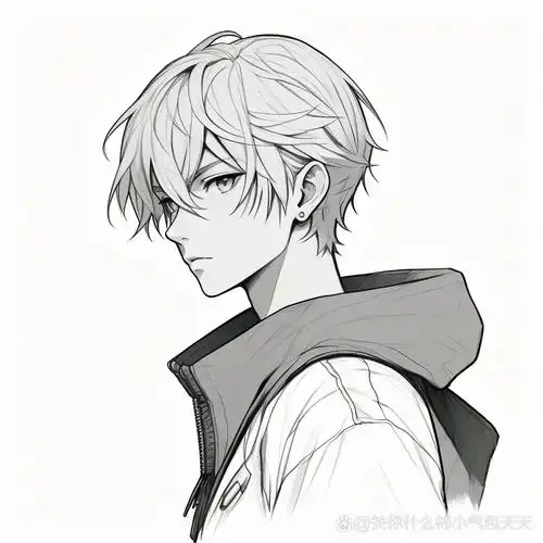 男漫画铅笔人物头像|7315素描魅力99