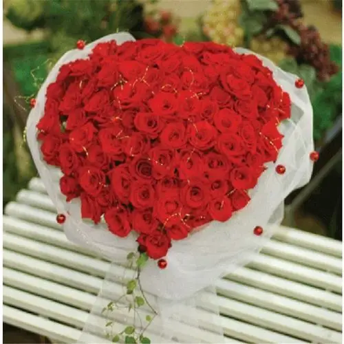 花行天下 全国鲜花速递 圣诞节 情人节 生日礼物 99朵红玫瑰花束