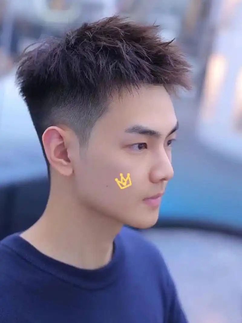 凌乱 男生都可以尝试的短发,阳光清爽,凌乱前刺千净清爽的短发发型