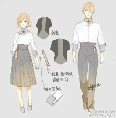 中国风校服设计 【作者详见右下角】