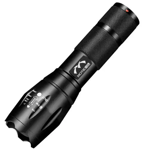 手电筒强光充电户外超亮远射变焦led多功能家用手电筒