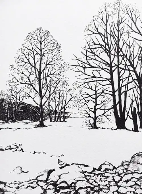 教程◆黑白装饰画——把风景涂成自己喜欢的模样