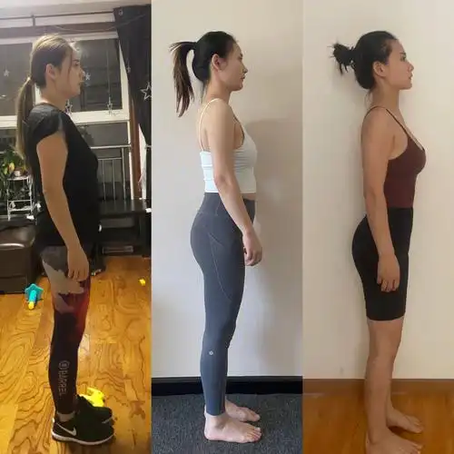 运动前后全身的对比