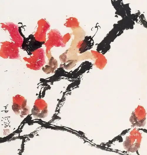 0019 木棉花 镜片 纸本