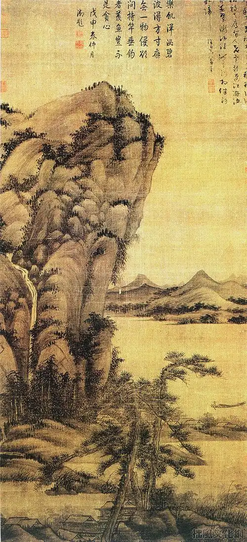 吴镇秋江渔隐图