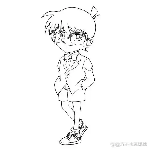 零基础跟着我一直画柯南