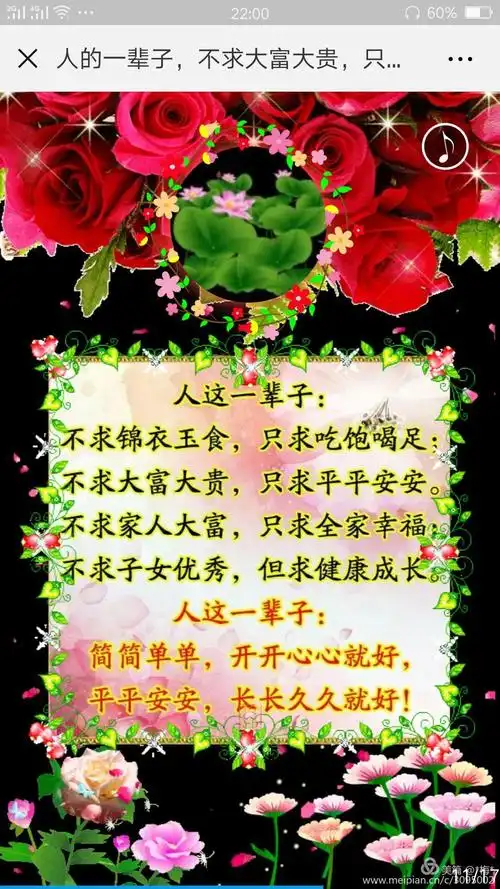 人这一辈子不求大富大贵只求平平安安