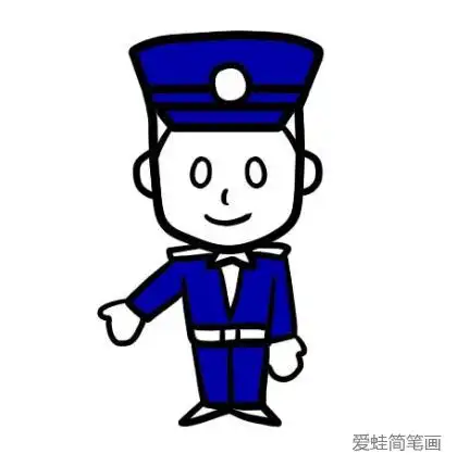 警察简笔画--简笔画大全