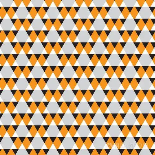 小橙白色大银色三角形重叠图案黑色背景插画-正版商用图片06jrz6-摄图