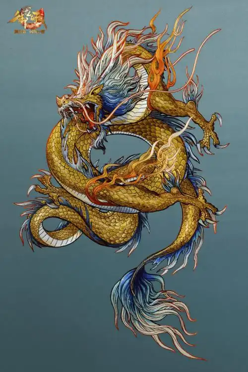 圣绣飞龙金鳞现世非遗蜀绣定制时装即将上线