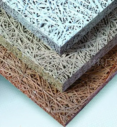 展厅墙面吸声材料原木色木丝吸音板